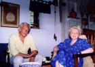 Bálint György és felesége, Edit balatonfüredi házukban