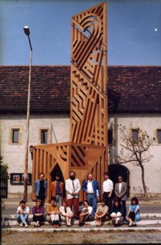 Nagy Bálint egyéni kiállítása Budapest Galéria Lajos utcai kiállítótermében, 1992