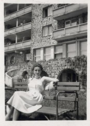 Gyenes Judith Galyatetőn 1955-ben