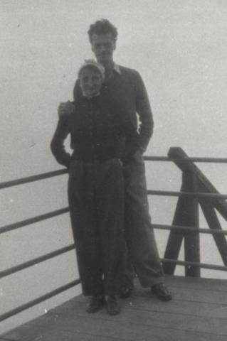 A Maléter házaspár a Lomnici csúcson 1955 nyarán