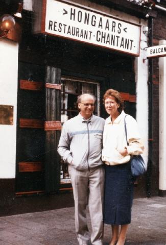 Vigh Szabolcs és felesége, Ingrid 1986-ban