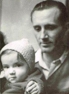 Lambrecht Miklós lányával, Líviával
