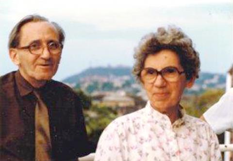 Lambrecht Miklós és felesége 1986-ban