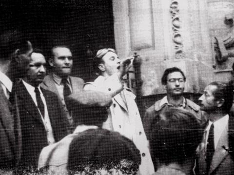 Tüntetés Győrben 1956. október 25-én