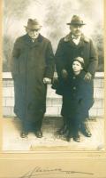 Bálint György nagyapjával, Braun Ignáccal, és édesapjával, Braun Izidórral