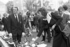 Nagy Imre és társai újratemetései szertartása 1989. június 16-án a Hősök terén